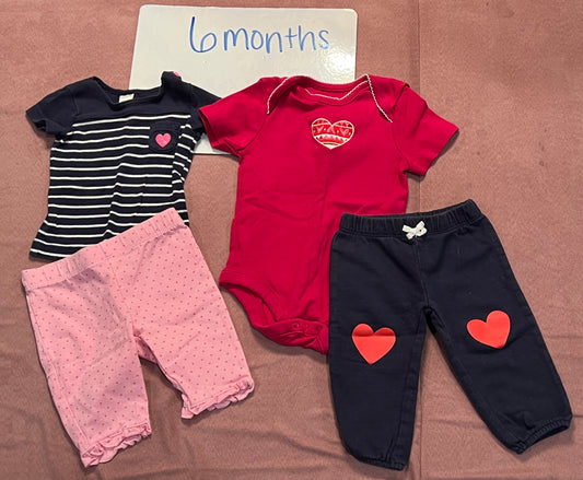 6 month girls heart outfits (4)