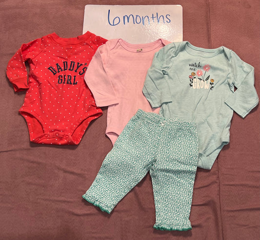 6 month girls long sleeved outfits (4)