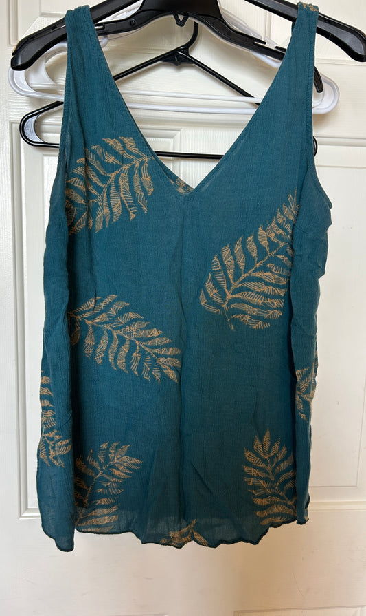 #34 motherhood maternity flowy tank size s