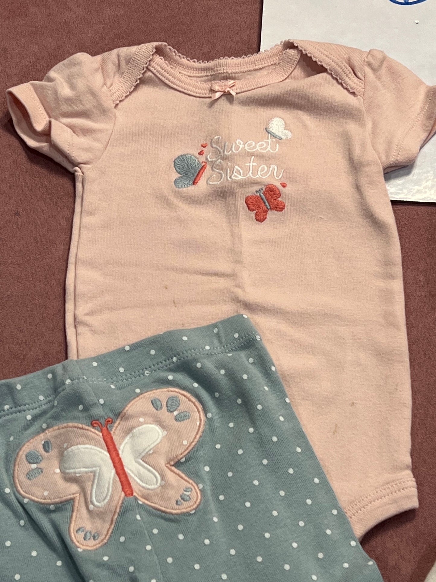 6 month girls outfit set (5)