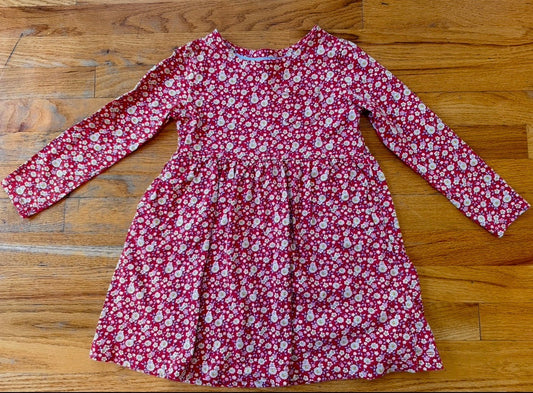 #104 Mini Boden girl floral dress size 7/8 but fits like 6/7 IMO
