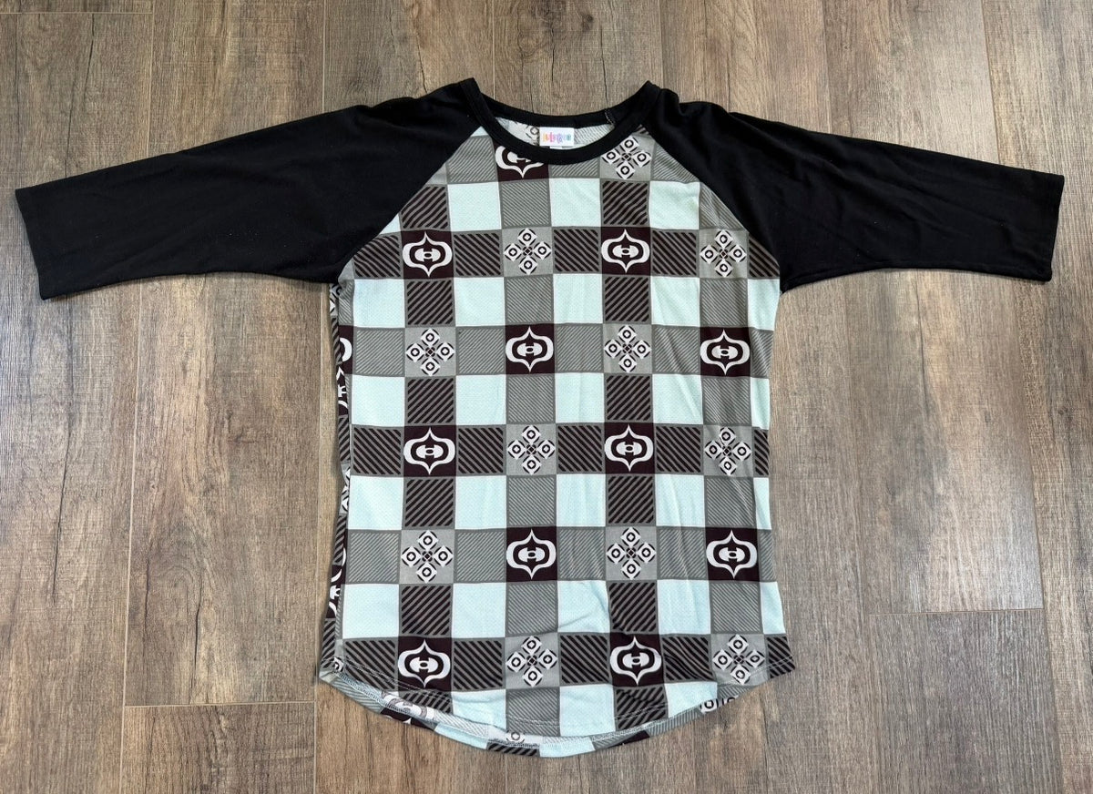 Seller 183- LuLaRoe size medium 3/4 sleeve shirt