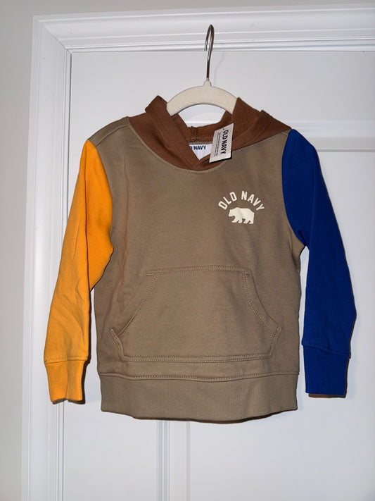 #106: 3T Old Navy Color Block Hoodie NWT