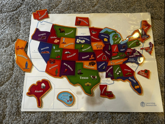 #16 - Leadning Resources States & Capitals Magnetic Map
