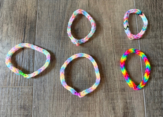 Seller 183- Bundle of rainbow loom bracelets