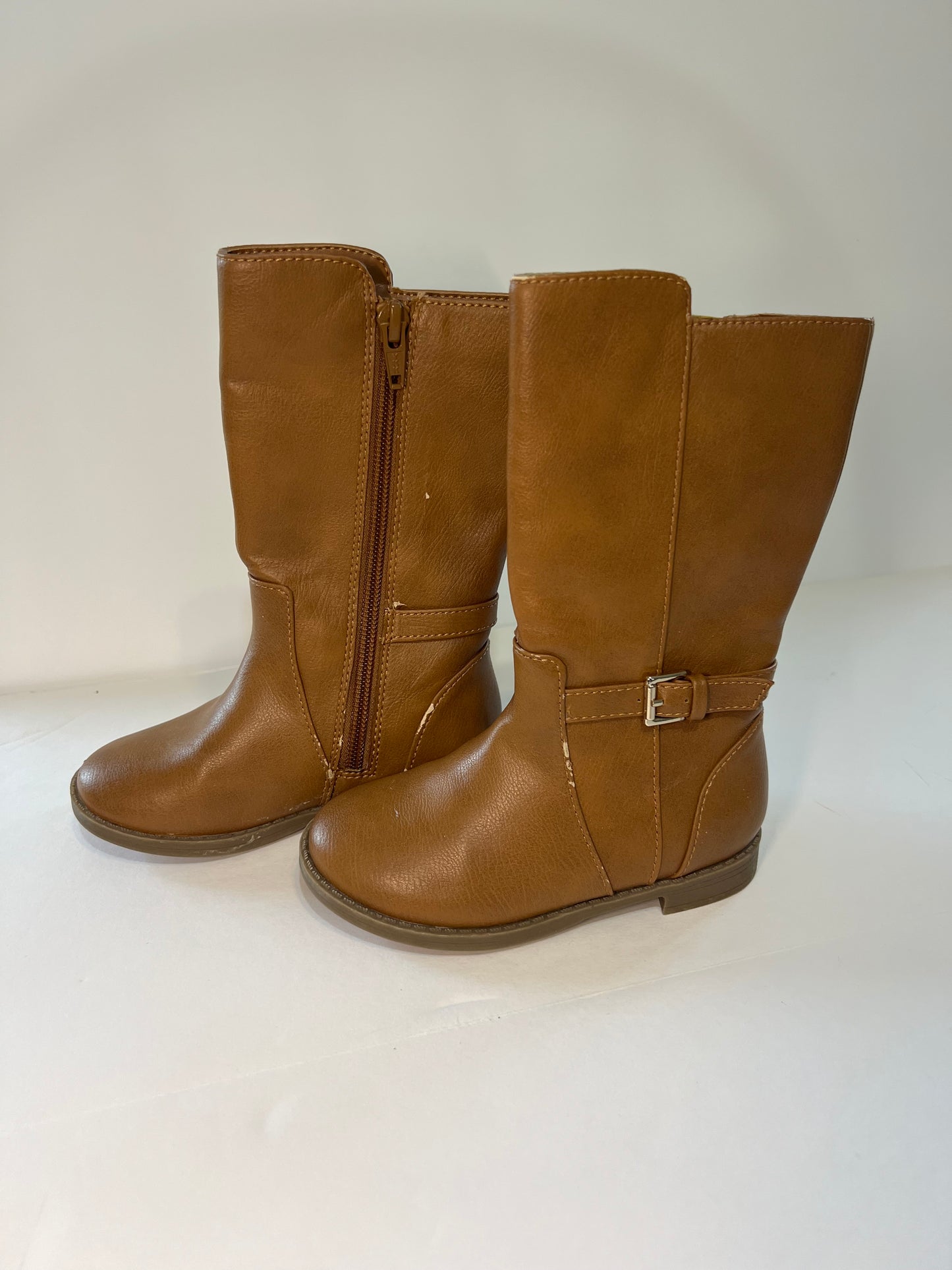 #78 girls size 8c Place light brown riding boots
