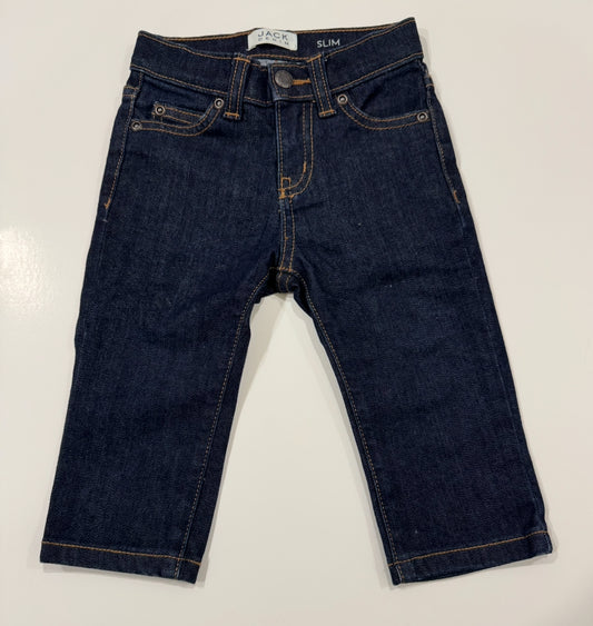 #38 Janie and Jack 12-18 Months Boys Slim Fit Denim Jeans Dark Blue