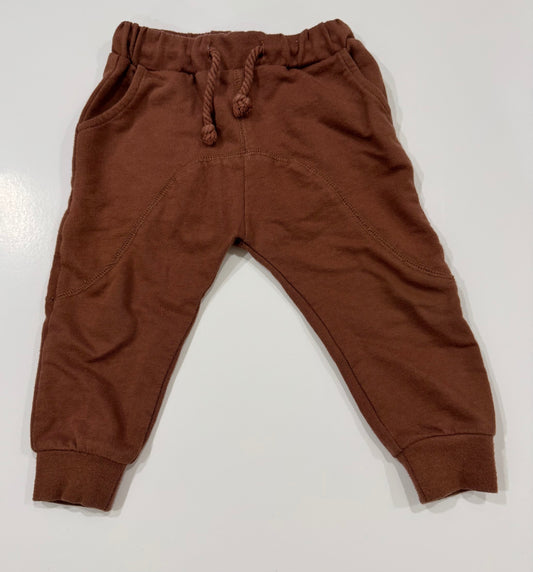 #38 Rylee and Cru 12-18 Months Boys Brown Sweatpants