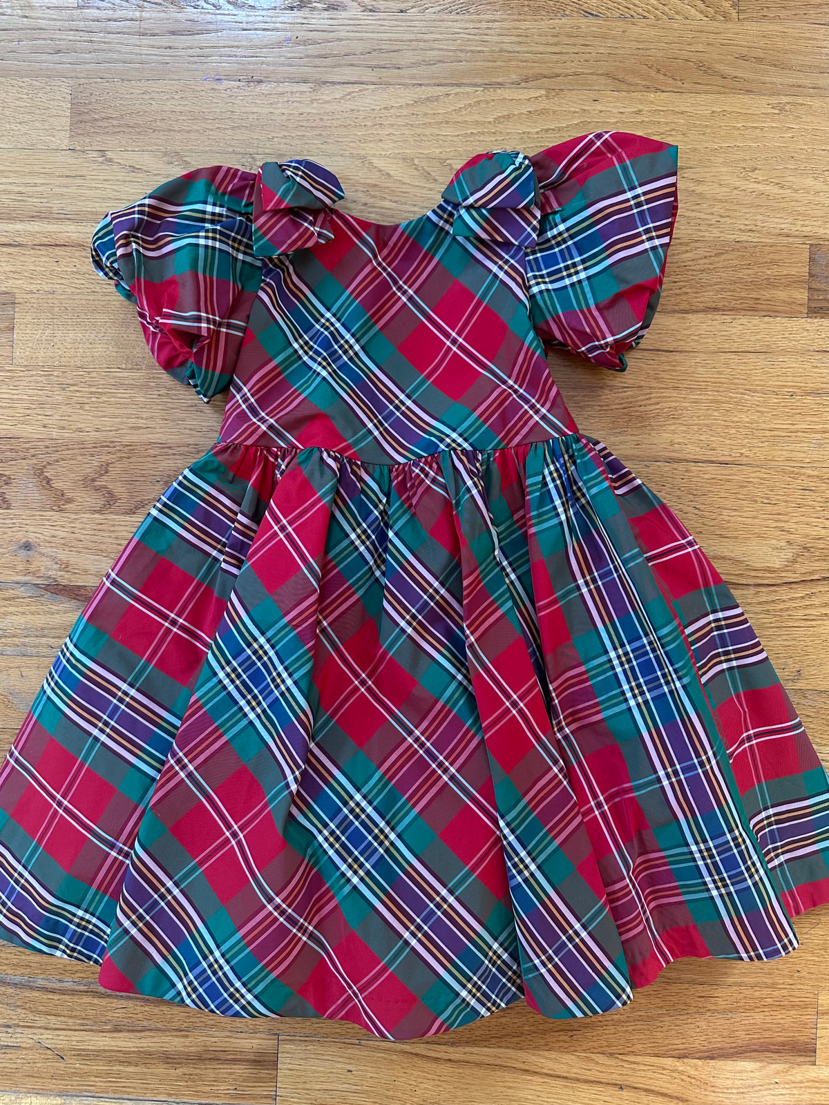 #104 Janie and Jack size 4 Tartan Dress, runs big IMO and fits more like a 5