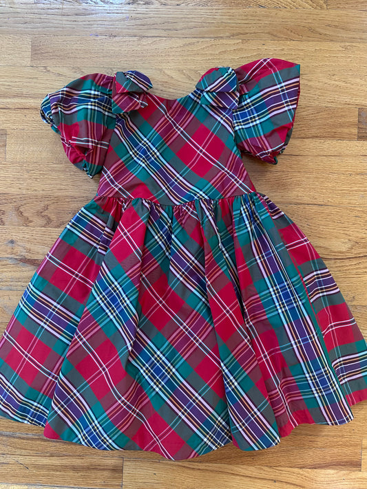 #104 Janie and Jack size 4 Tartan Dress, runs big IMO and fits more like a 5