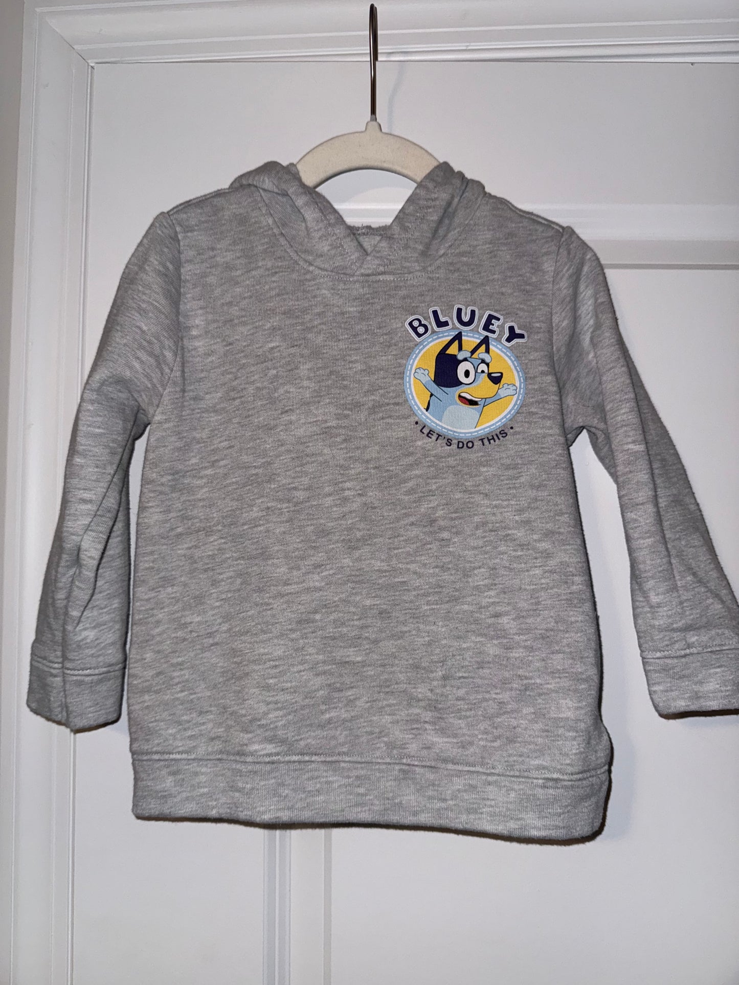 #106: 4T Gray Bluey Hoodie (Front & Back) *REDUCED*