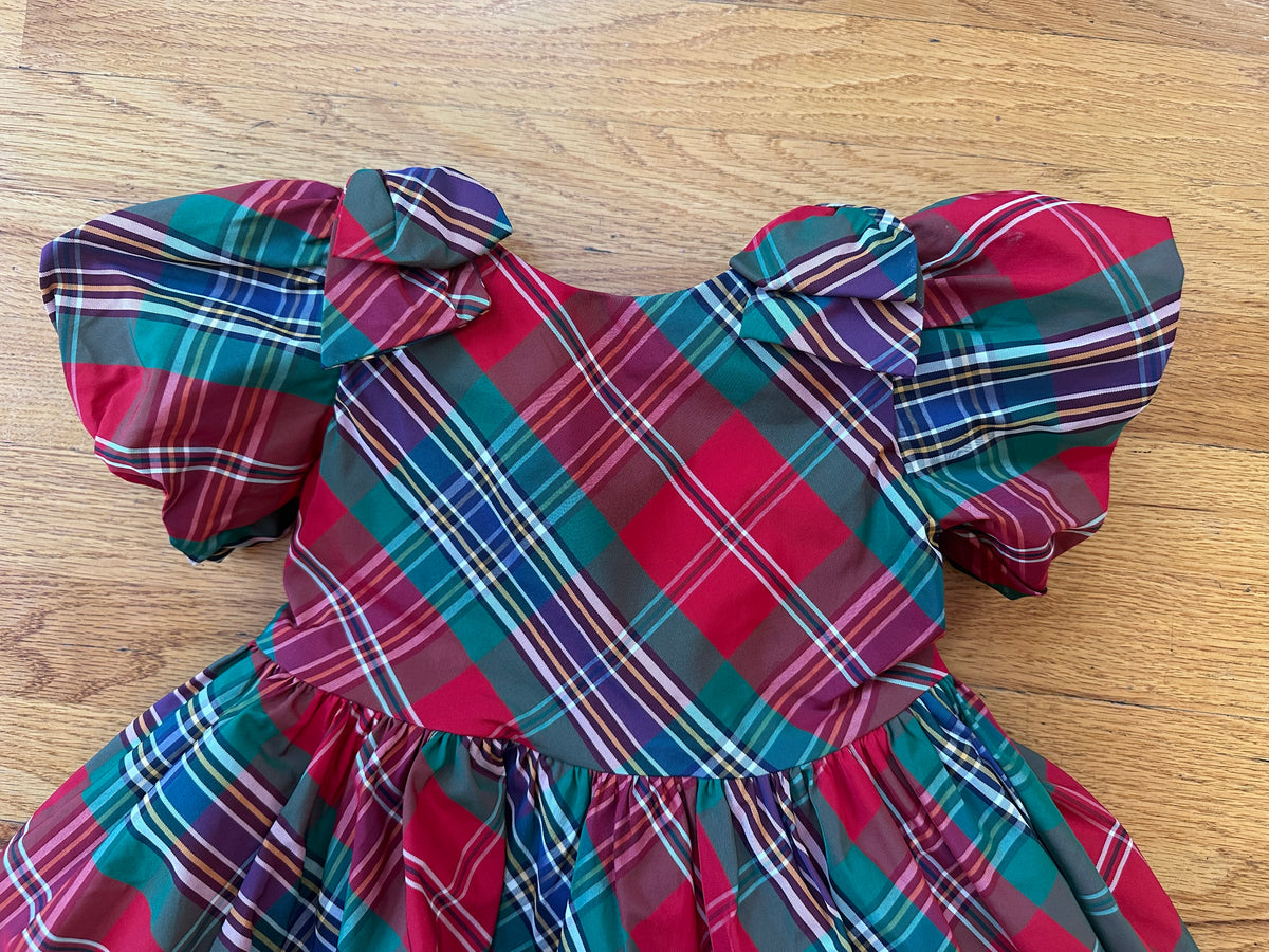 #104 Janie and Jack size 4 Tartan Dress, runs big IMO and fits more like a 5
