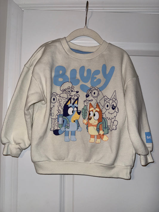 #106: 4T Bluey Cream Sweatshirt