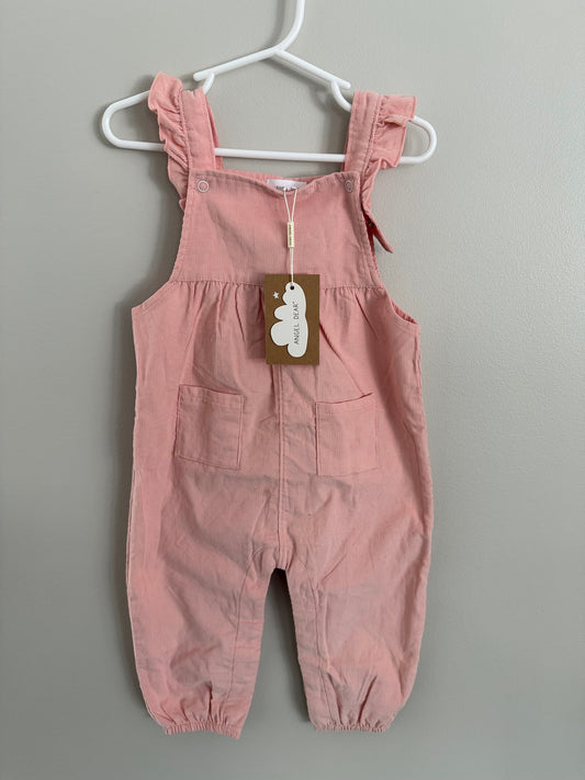 #173-NWT Angel Dear 24m toddler girl pink overalls