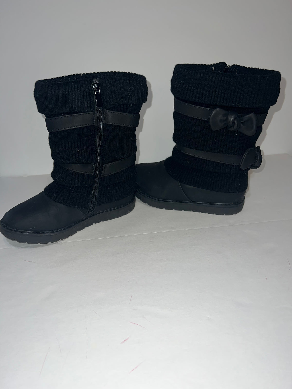 #180 Dream Paris girls size 3 black boots