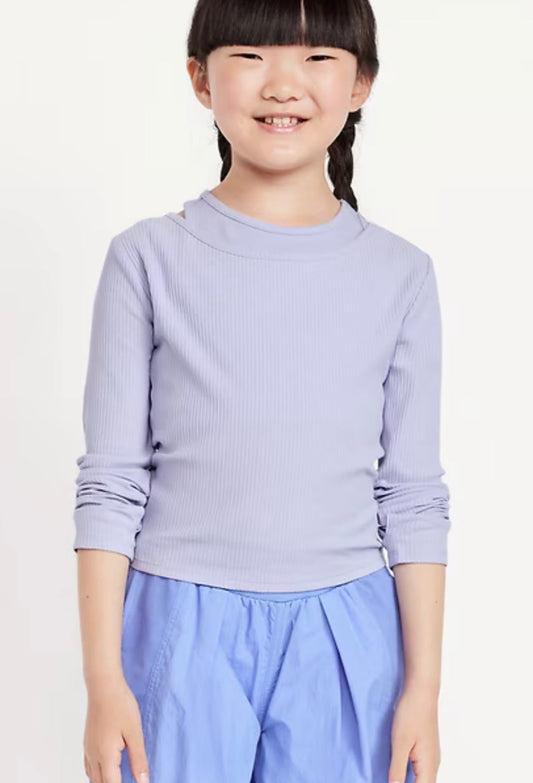 Old Navy Active girls light purple active top, M