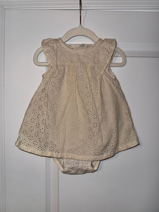 #106: 12m Carters Cream Dress *REDUCED*