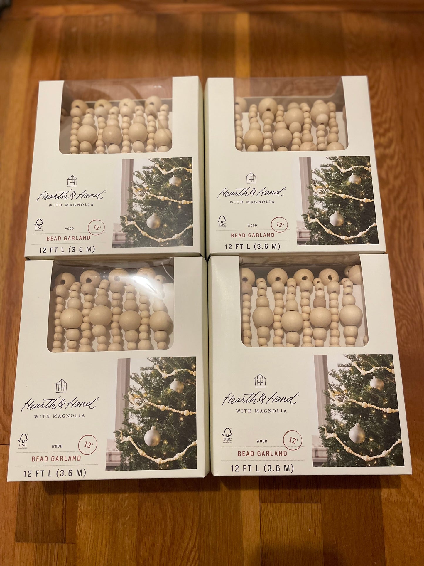 #116 Hearth & Hand Christmas Tree garland (4) REDUCED