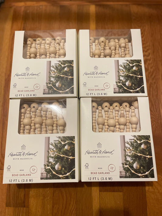 #116 Hearth & Hand Christmas Tree garland (4) REDUCED