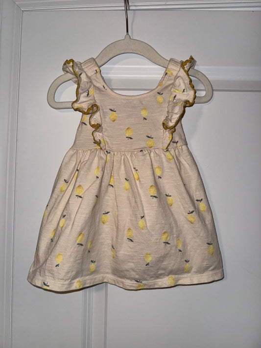 #106: 12m Modern Moments Lemon Dress *REDUCED*