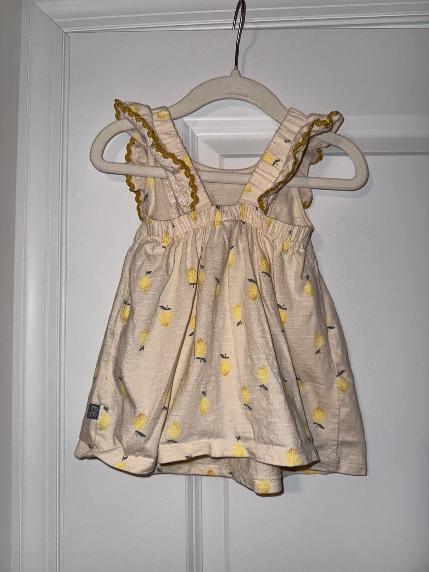 #106: 12m Modern Moments Lemon Dress *REDUCED*