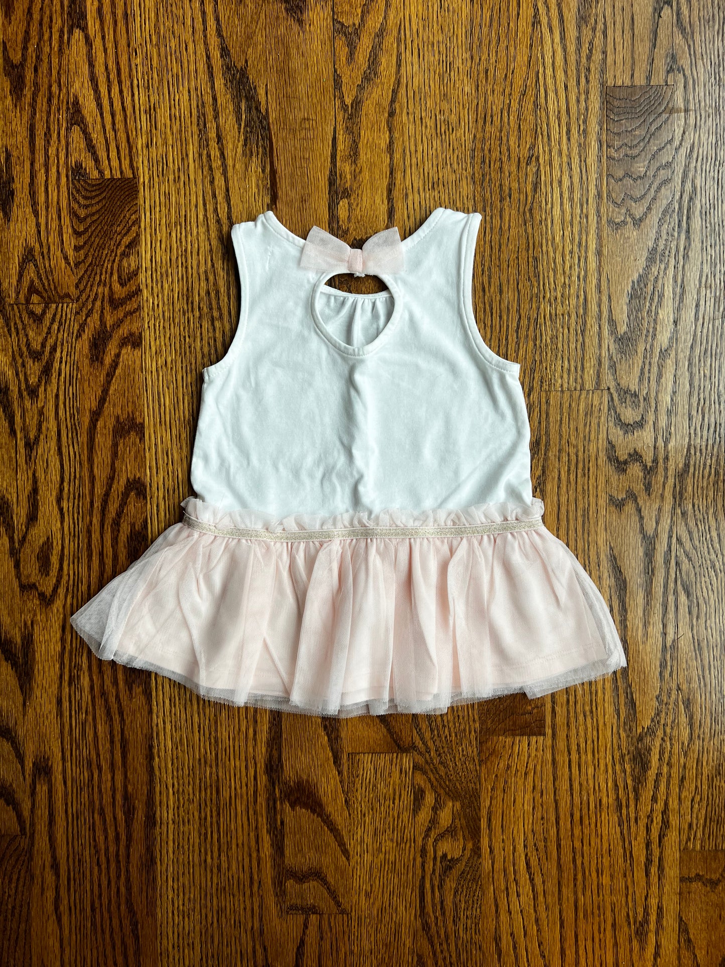 Seller #115 - Boutique Brand Girls 3T Spring Set, Pink Tulle Tank Top & Grey Leggings, EUC