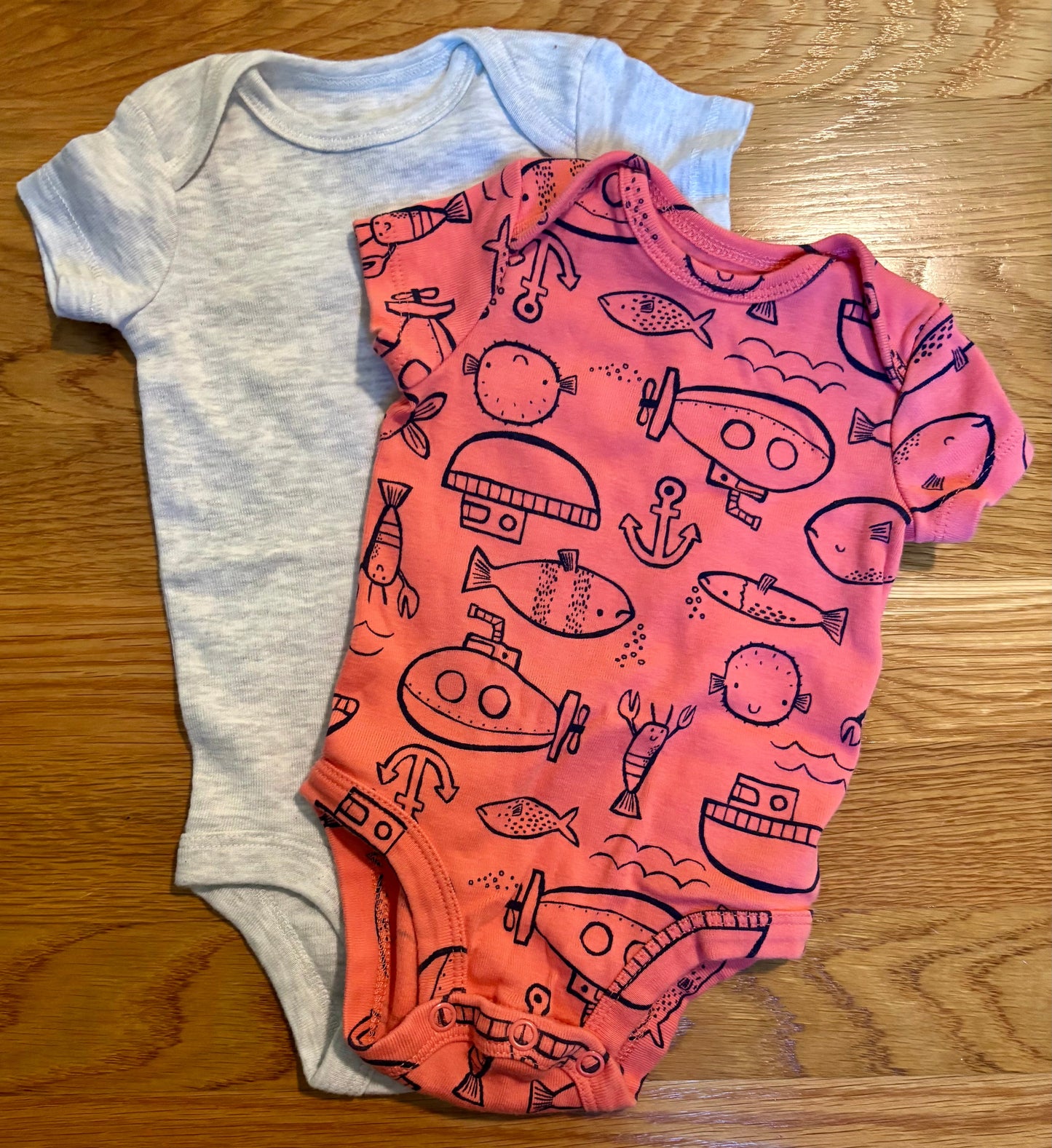 Seller #64 Carter's 3M Short Sleeve Onesies - set of 4