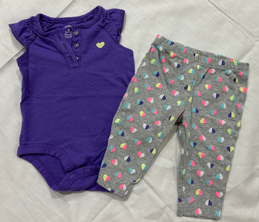 Carters set with pants and onesie - 6m