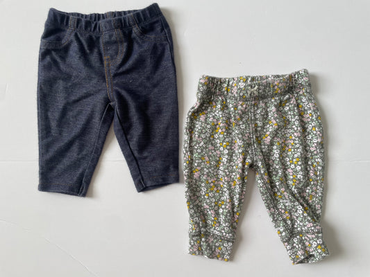 #3 Carters 2-piece pant set girls size NB