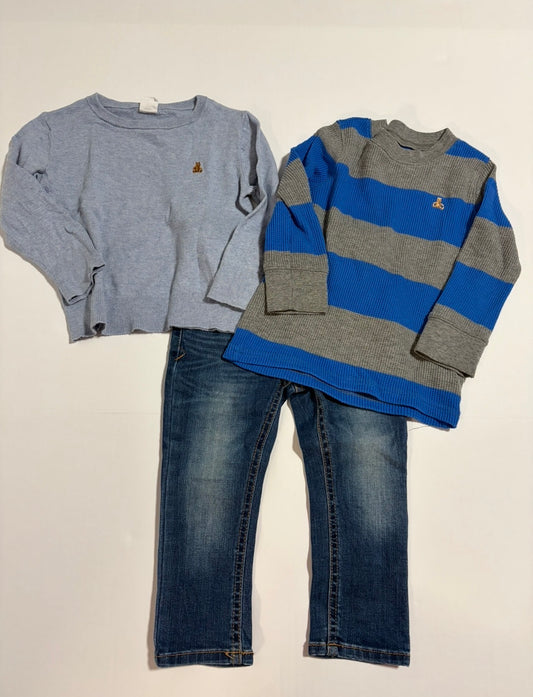 #27 Boys 2T Baby Gap tops + Cat and Jack jeans