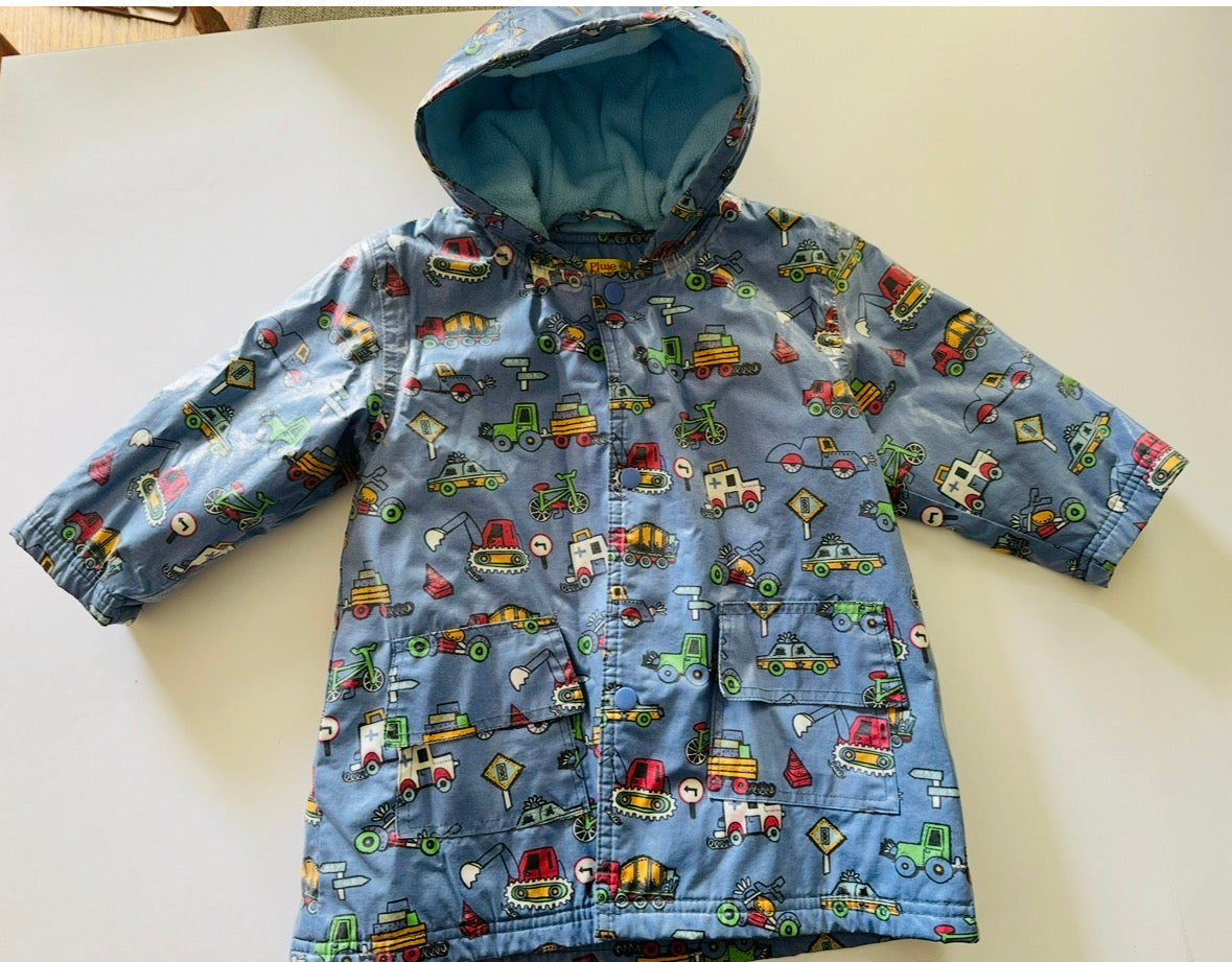 REDUCED #92 Boys 2/3 Pluie Pluie lined hooded raincoat