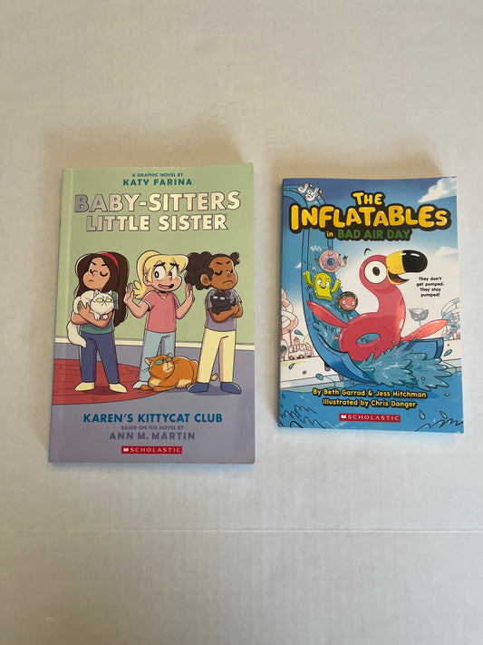 EUC Babysitters Little Sisters and Inflatables graphic novels. PPU Mariemont