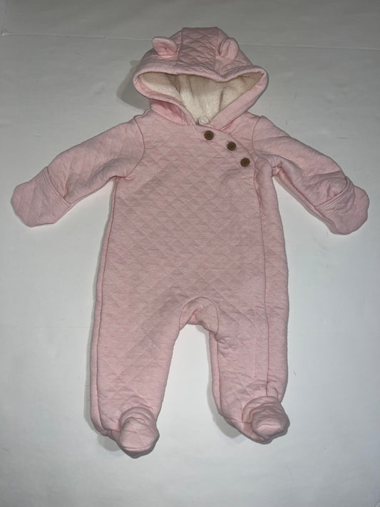 #78 girls 3 months carters pink winter suit