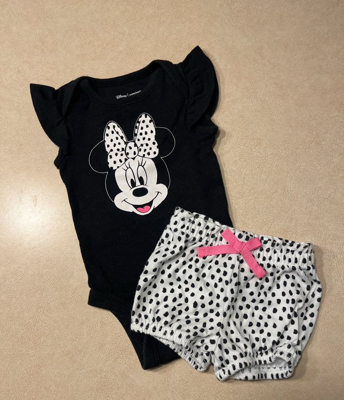 #143 Jumping Beans Disney Minnie shorts outfit Girls 3m - REDUCED