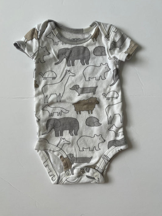 #3 Carters animal onesie gender neurtal size NB