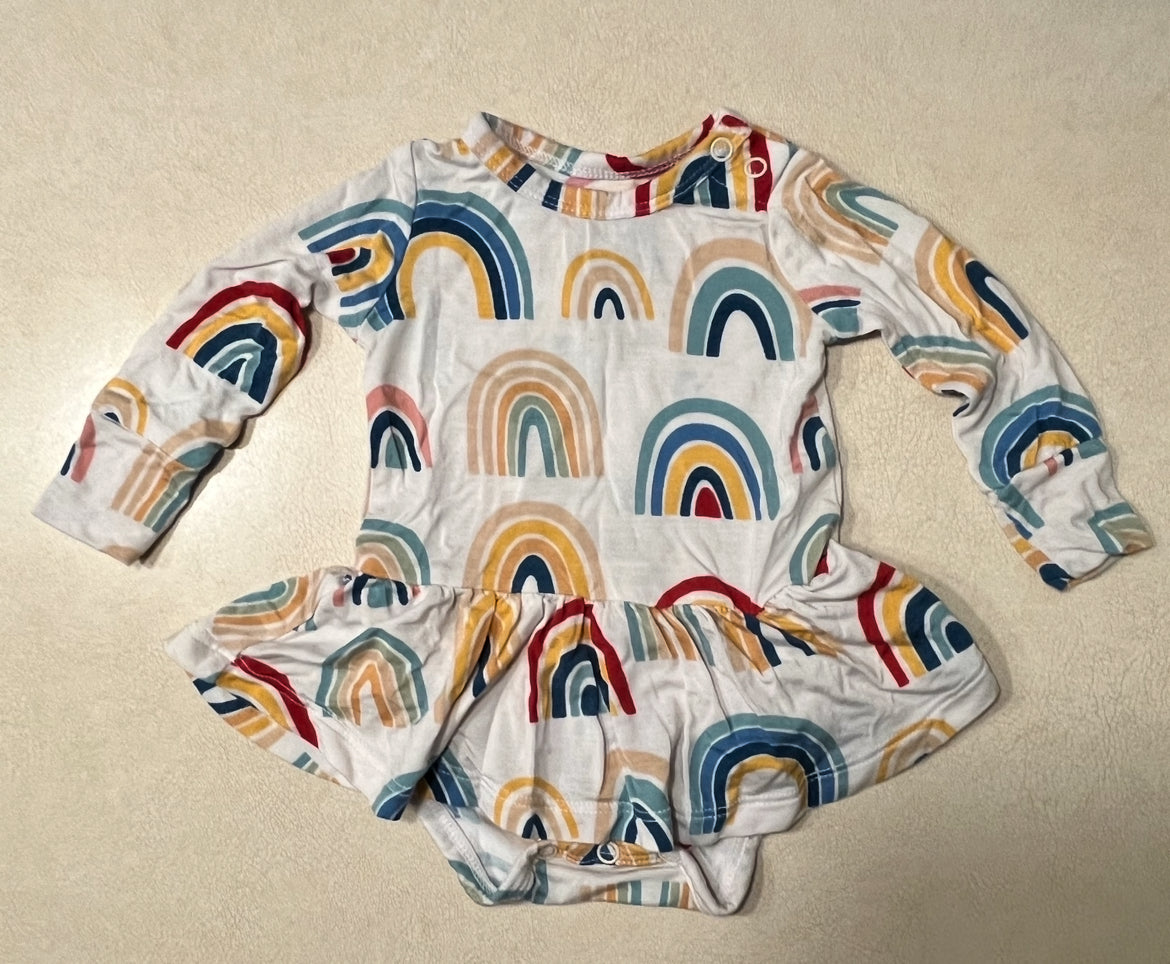 #143 Gigi & Max rainbow dress Girls 3m - REDUCED