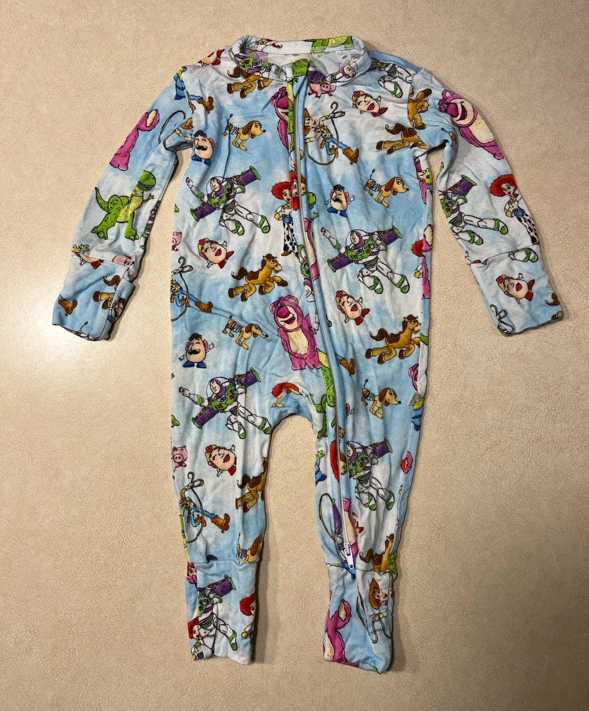 #143 Little Snuggles Toy Story Bamboo Pajamas 3-6m - REDUCED