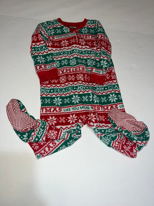 #78 boy or girl 18 months fleece christmas sleeper