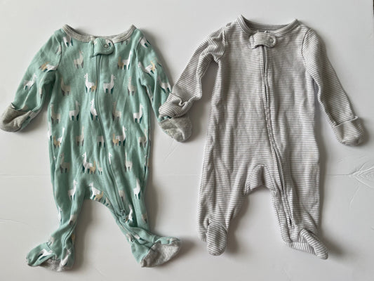 #3 Carters sleepers 2-pack gender neutral size NB - PRICE REDUCED