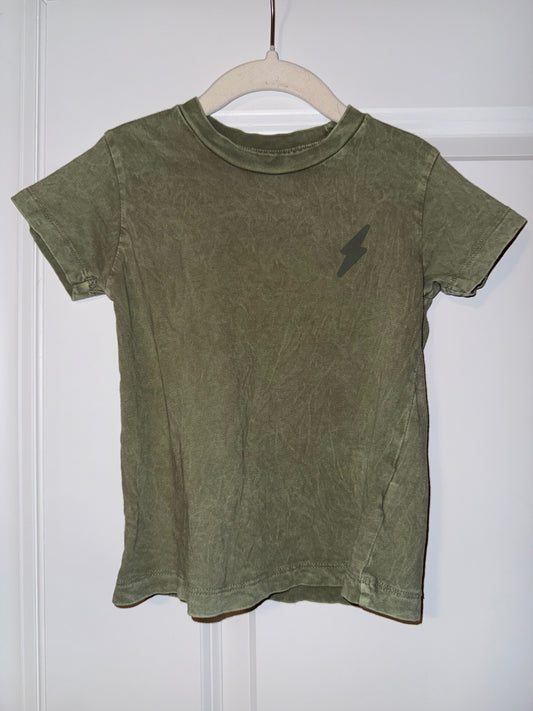 #106: 2T Tiny Whales Green Acid Wash Shirt (Retails $33)