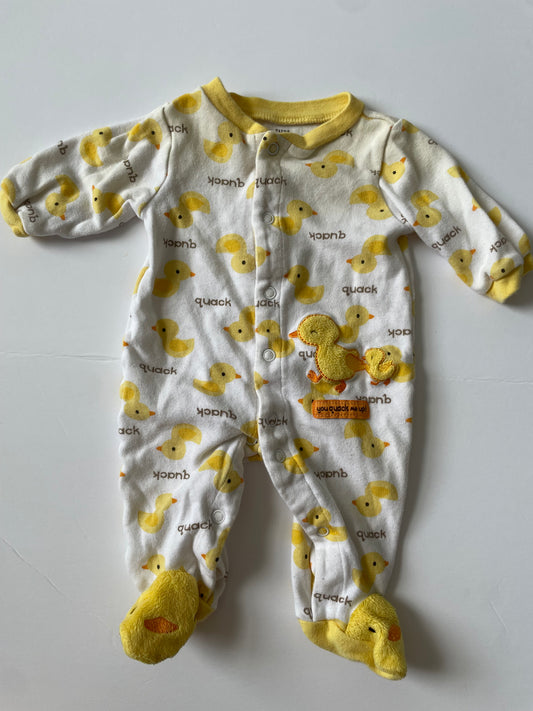 #3 Carters duck footed pajamas Gender Neutral size NB