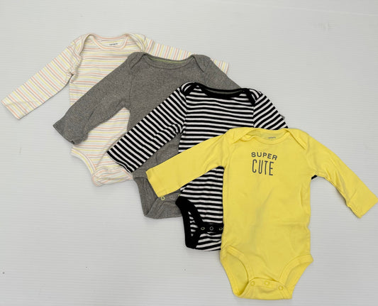 Seller #168 Carters/Cloud Island 3-6m Longsleeve Onesies Gender Neutral/Boy/Girl