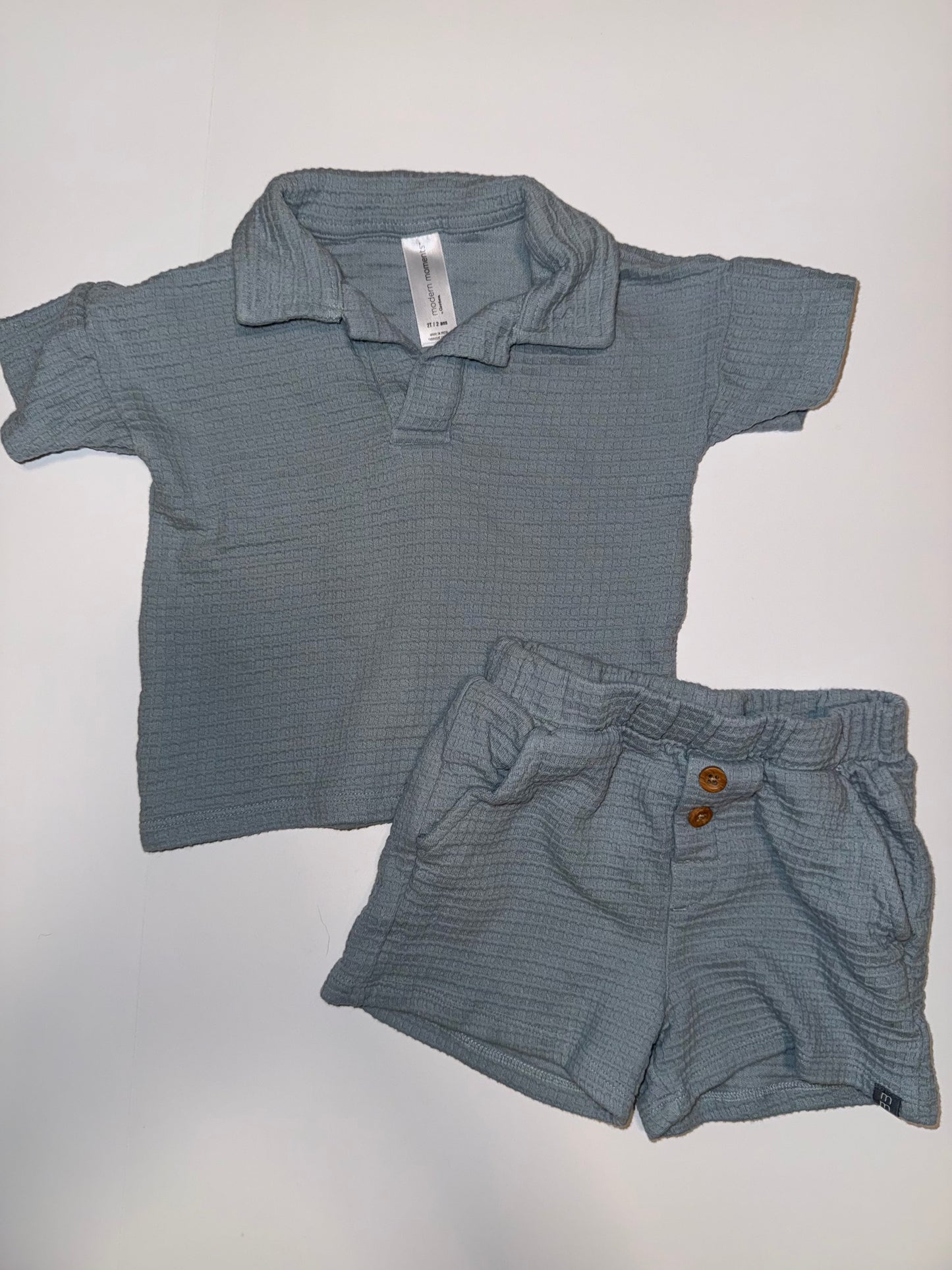 #106: 2T Modern Moments Blue Outfit