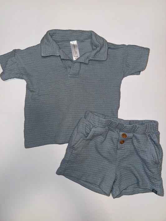 #106: 2T Modern Moments Blue Outfit