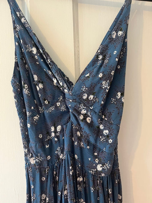 #109 Angie navy floral dress- size medium
