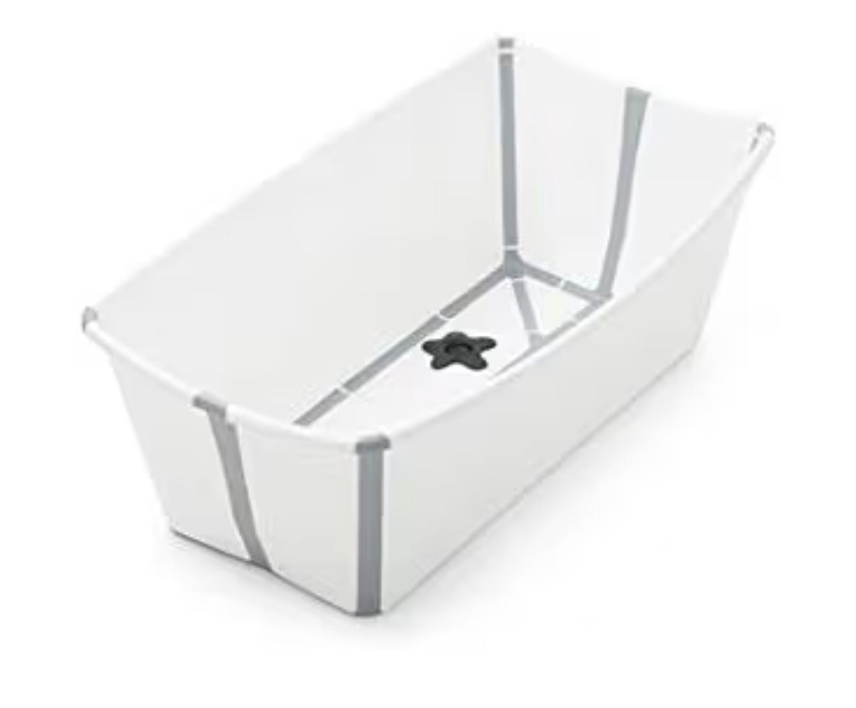 Stokke Flexi Bath - Portable Baby/Toddler Bathtub with Heat-Sensitive Plug
