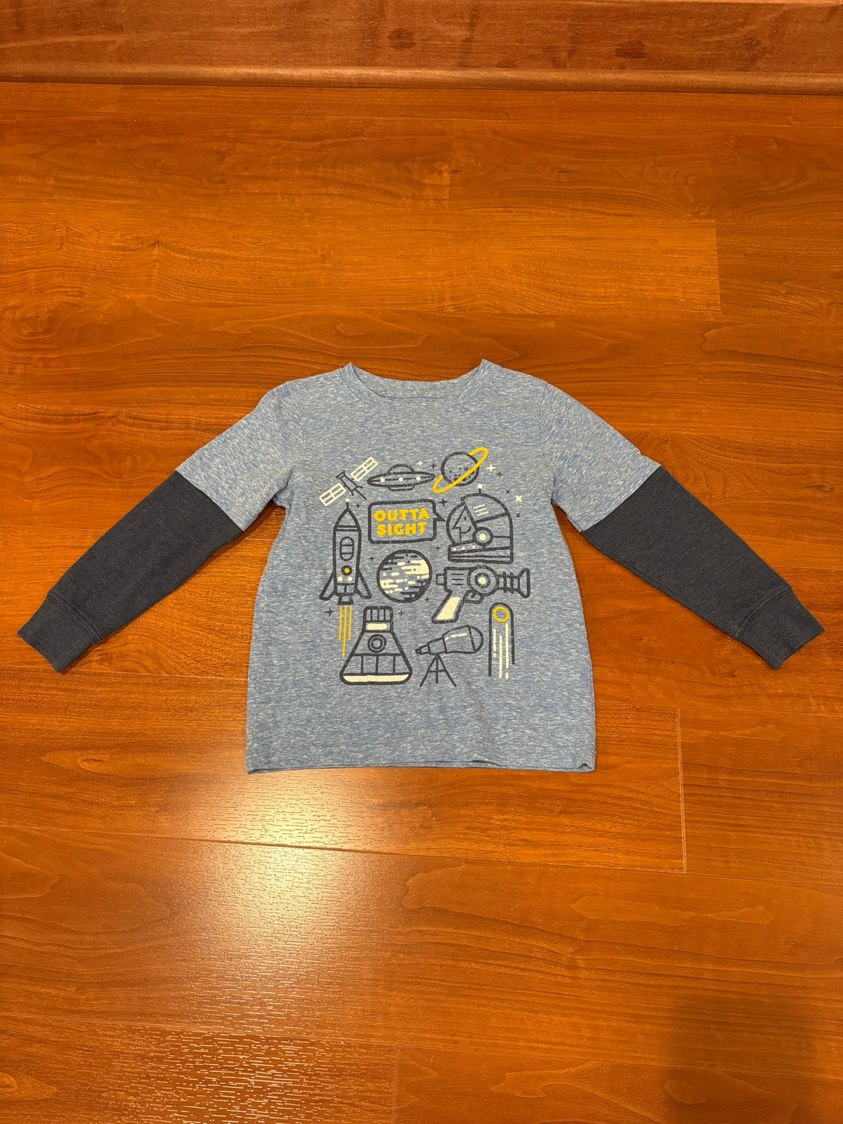 Boys 5T Jumping Beans Space Long Sleeve Tshirt