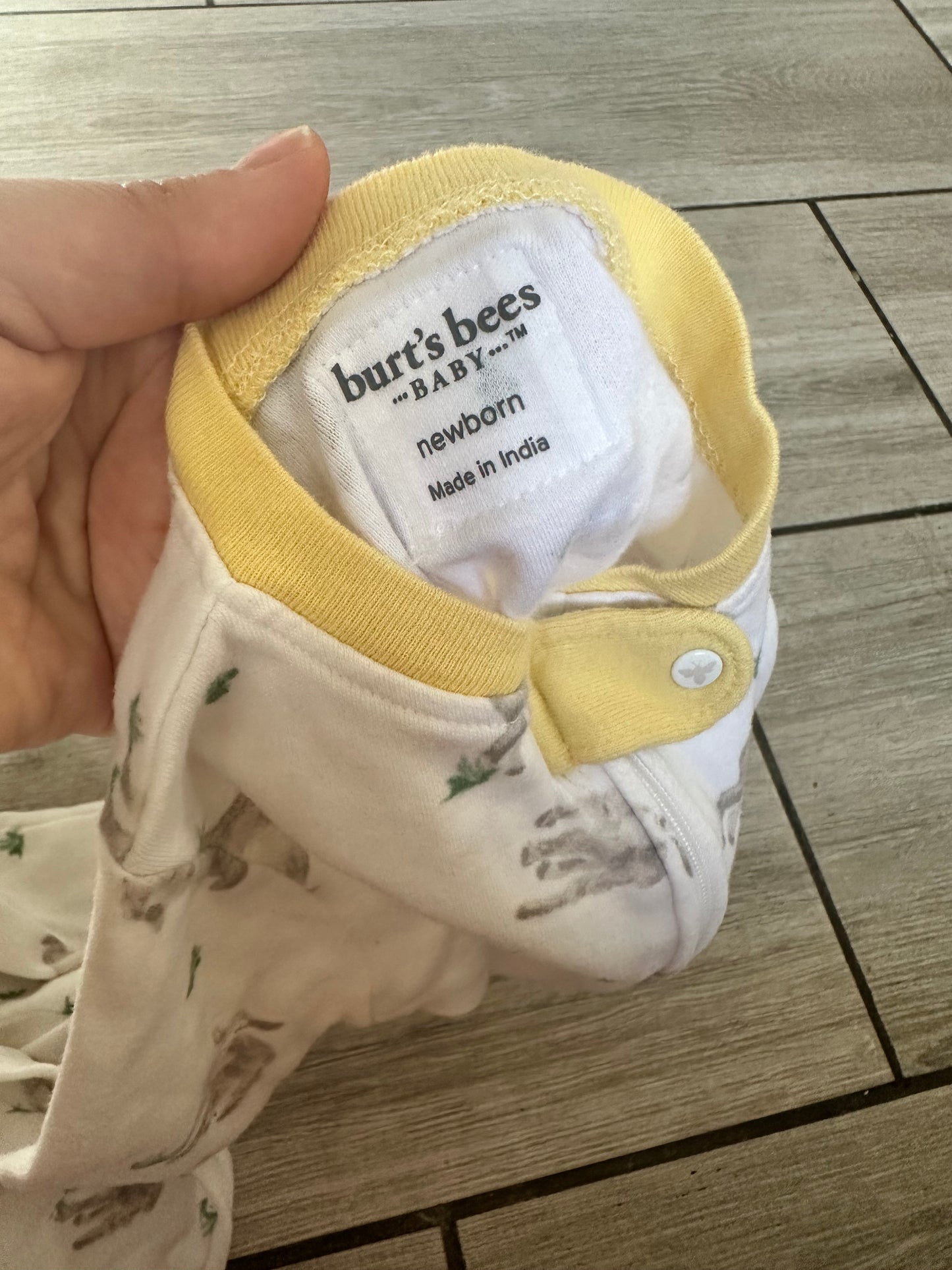 #111 Burt’s Bees Animal Print Newborn