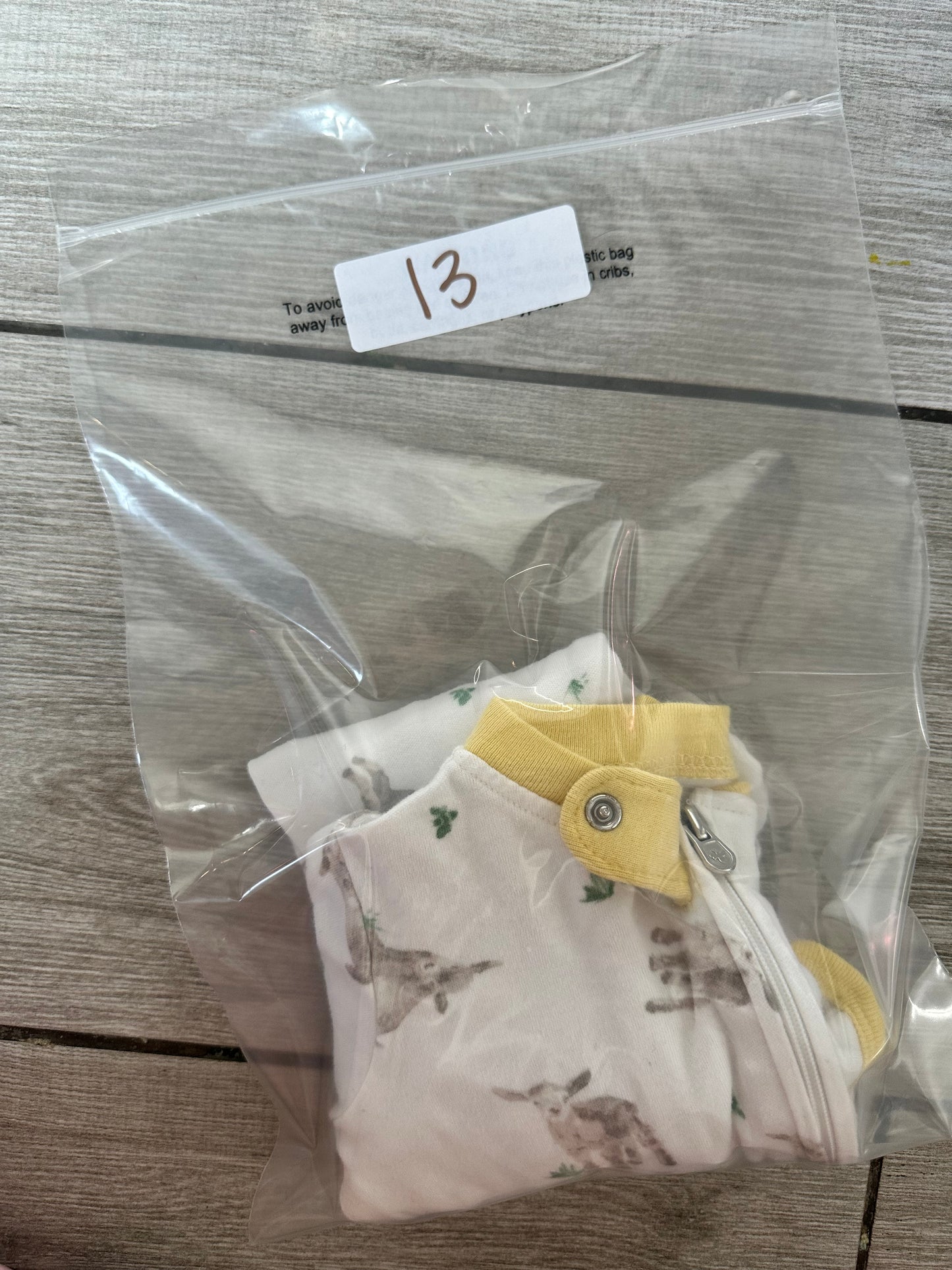 #111 Burt’s Bees Animal Print Newborn