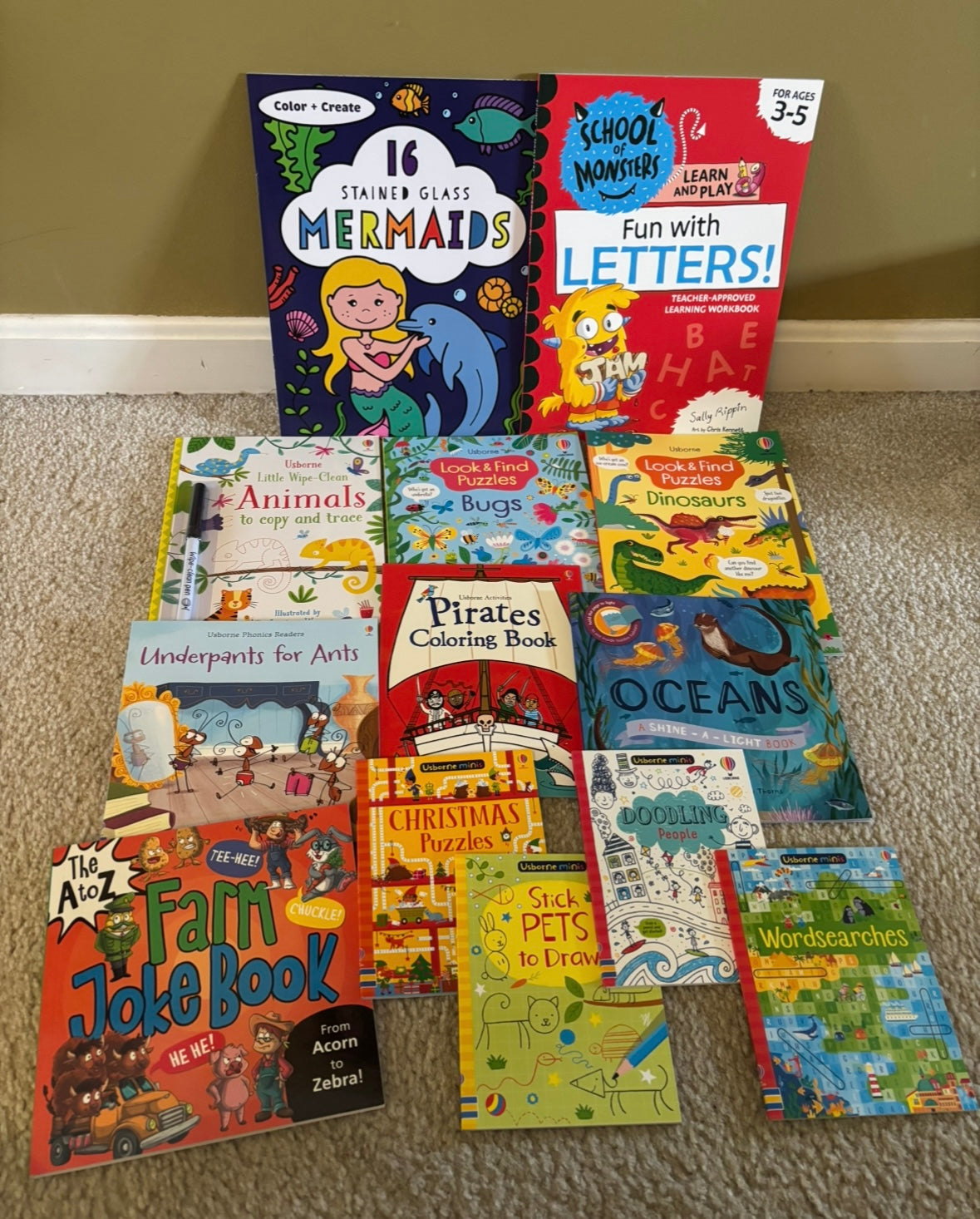 #156 reduced! NEW Usborne Book/Paper Pie book bundle-13 books